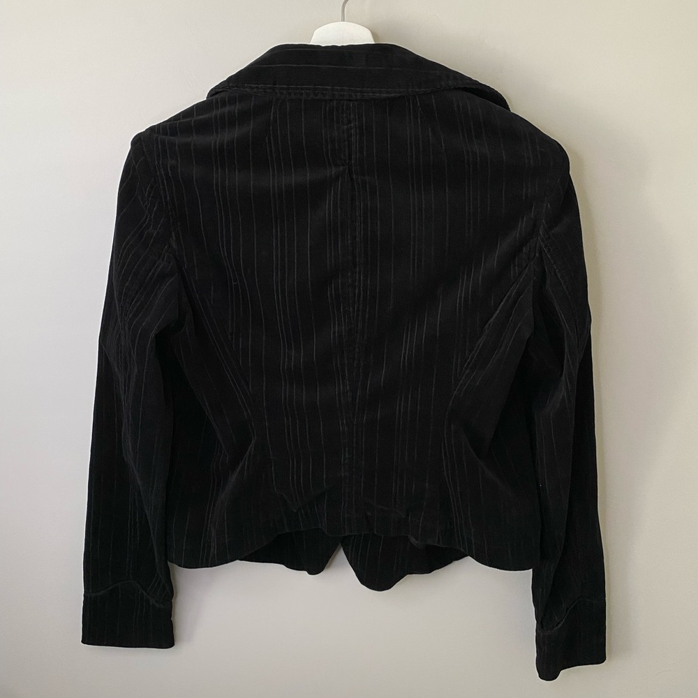 Calvin Klein Corduroy Pinstriped Black Blazer - Picture 10 of 10